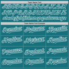 Custom Teal White Pinstripe White Authentic Two Tone Baseball Jersey