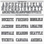 Custom White Gray-Black Mesh Authentic Throwback Football Jersey