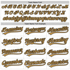 Custom White Black-Old Gold Authentic Throwback Baseball Jersey