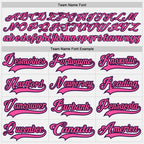 Custom White Purple Black-Pink Hockey Jersey