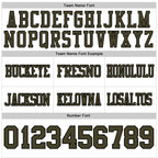 Custom White Olive-Black Authentic Football Jersey