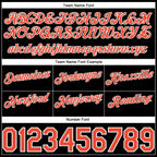 Custom Black White Pinstripe Orange-White Authentic Basketball Shorts