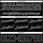 Custom Black White Pinstripe Black-White Authentic Basketball Shorts