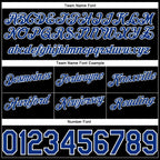 Custom Black White Pinstripe Royal-White Authentic Basketball Shorts