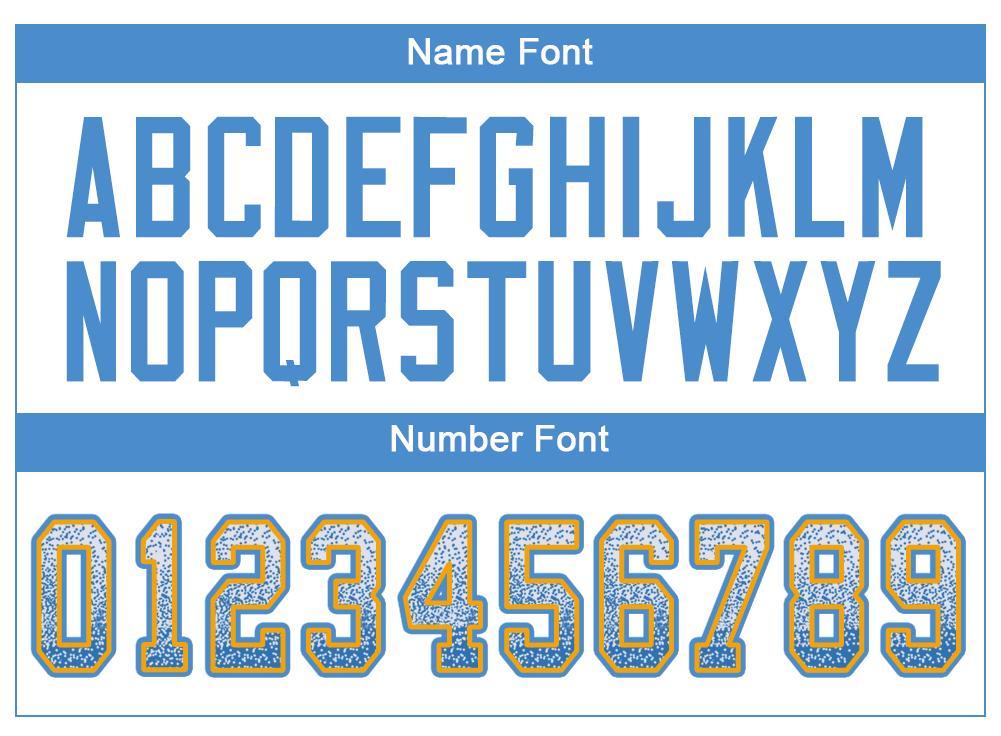 Custom White Powder Blue-Gold Drift Fashion Football Jersey