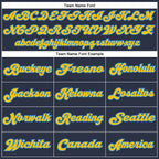 Custom Navy White-Powder Blue Mesh Authentic Throwback Football Jersey