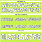 Custom Neon Green White-Navy Authentic Throwback Basketball Shorts