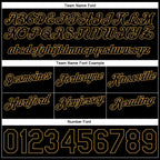 Custom White Black-Old Gold Authentic Throwback Split Fashion Basketball Shorts