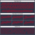 Custom White Navy-Red Authentic Throwback Split Fashion Basketball Shorts