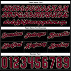 Custom White Maroon-Black Authentic Throwback Split Fashion Basketball Shorts